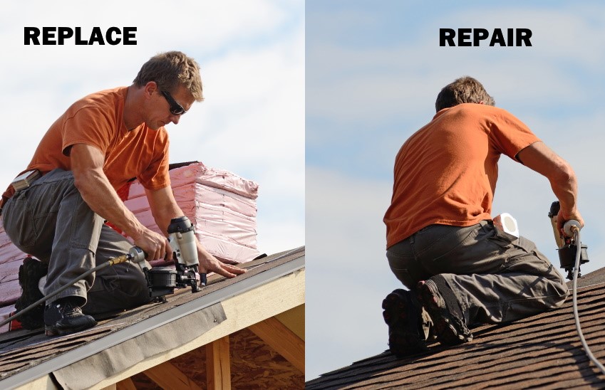 Roof replacement vs roof repair